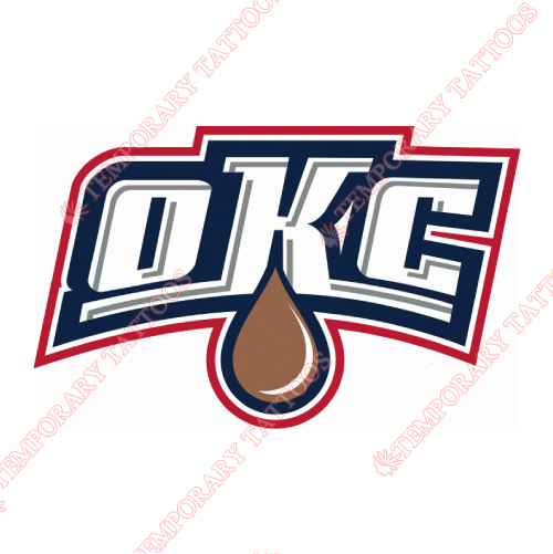 Oklahoma City Barons Customize Temporary Tattoos Stickers NO.9093